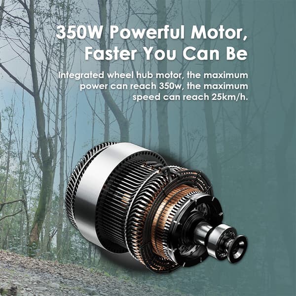 KuKirin S1 Max Aikuisille Tarkoitettu Sähköpotkulauta 350 W Sähköpotkulauta 36 V 10,4 Ah Akulla, Huippunopeus 25 km/h, Kaupunkipotkulauta
