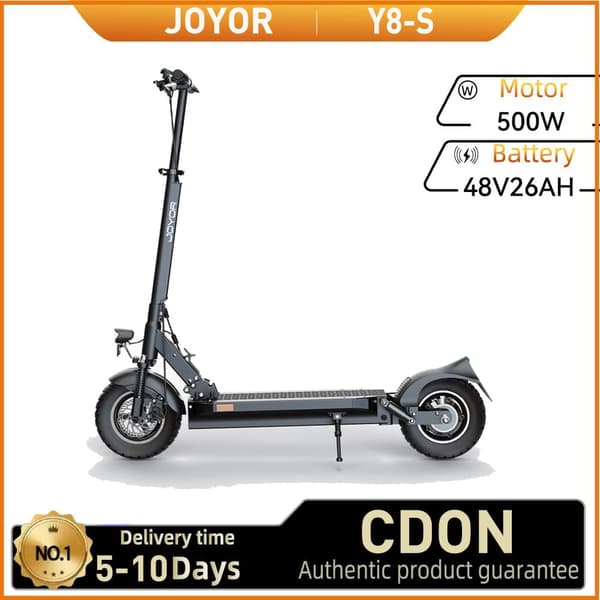 JOYOR Y8-S (ABE) Aikuisille Tarkoitettu Sähköpotkulauta 500W Kaupunkisähköpotkulauta 48 V6 Ah Akulla, 10 Tuuman Renkaalla