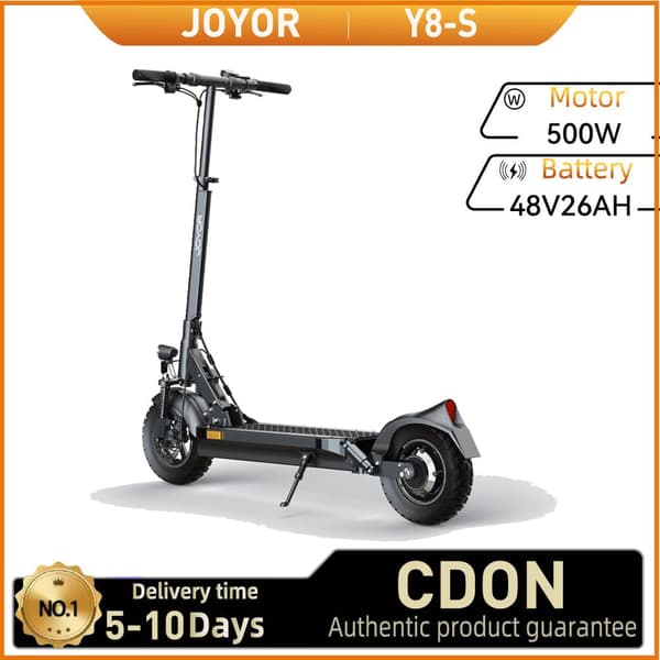 JOYOR Y8-S (ABE) Sähköpotkulauta Aikuisille 500 W Sähköpotkulaudalle 48 V26 Ah Akulla, Kaupunkisähköpotkulaudalle, 10 Tuuman Renkaalla