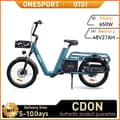 Pikkukuva 1 / 11: ONESPORT OT01 Aikuisten Sähköpyörä 650 W Moottorilla, Sähköpyörällä, 48 V27 Ah Akulla, Sähköinen Tavarapyörä, 20 Tuuman Rengas, Sähköpyörä