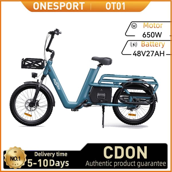ONESPORT OT01 Aikuisten Sähköpyörä 650 W Moottorilla, Sähköpyörällä, 48 V27 Ah Akulla, Sähköinen Tavarapyörä, 20 Tuuman Rengas, Sähköpyörä