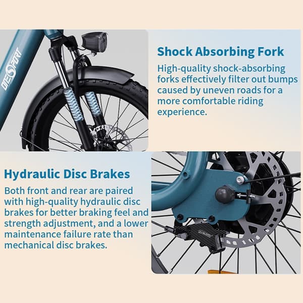 ONESPORT OT01 Elcykel För Vuxna 650W Motor Elcykel 48V27Ah Batteri Elcykel 20-Tums Däck Ellastcyklar