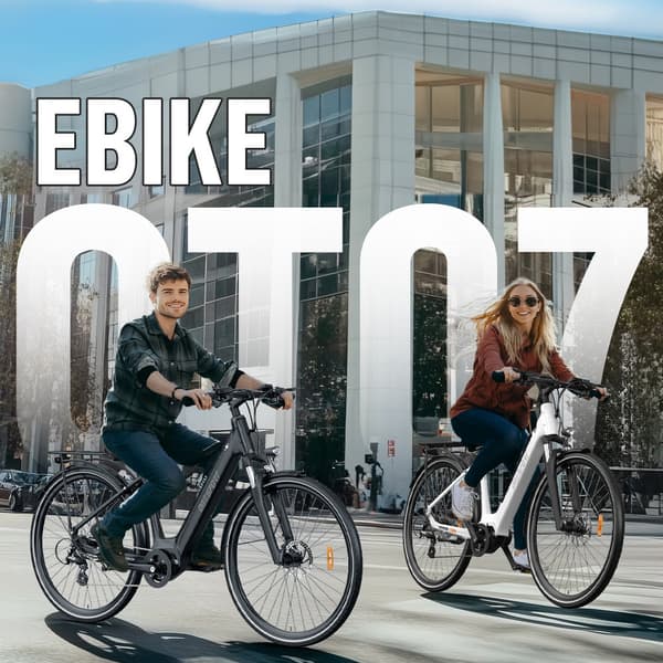 ONESPORT OT07 Aikuisten Sähköpyörä 250W Kaupunkisähköpyörä 36 V 10,4 Ah Akku, Sähköpyörä 700 * 45 C Rengaskoko, Sähköpyörä
