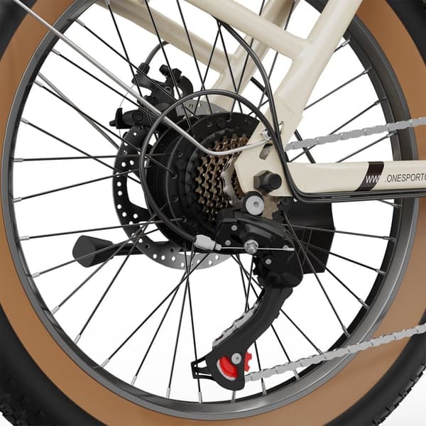 ONESPORT OT16-2 Elcykel För Vuxna 250W Motor Elcykel 48V17Ah Batteri Elcykel 20 Tum Feta Däck Elcykel För Stad