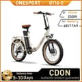 Miniatyrbild 1 av 11: ONESPORT OT16-2 Elcykel För Vuxna 250W Motor Elcykel 48V17Ah Batteri Elcykel 20 Tum Feta Däck Elcykel För Stad