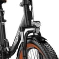 Pikkukuva 11 / 11: ONESPORT OT16-2 Aikuisten Sähköpyörä 48V17Ah Akku Ebike 250W Moottori E-pyörä 20 Tuuman Paksurenkainen Kaupunkisähköpyörä