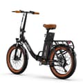 Pikkukuva 2 / 11: ONESPORT OT16-2 Aikuisten Sähköpyörä 48V17Ah Akku Ebike 250W Moottori E-pyörä 20 Tuuman Paksurenkainen Kaupunkisähköpyörä