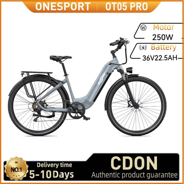 ONESPORT OT05 PRO Sähköpyörä Aikuisille 250W Sähköpyörälle 36V 22,5 Ah Akulla, Kaupunkisähköpyörälle, 700 * 50 C Rengaskoko, Sähköpyörä