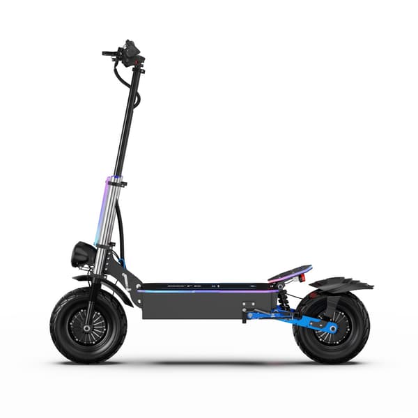 OOTD D99 13'' off-road elektrisk scooter, 6000W motor, 40AH batteri, op til 85 km/t, støddæmpere foran og bagpå