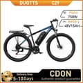 Pikkukuva 1 / 11: DUOTTS C29 City Ebike 750W Moottorilla Varustettu Aikuisten Sähköpyörä 48V15Ah Akulla Varustettu Sähköpyörä 29 Tuuman Renkaalla