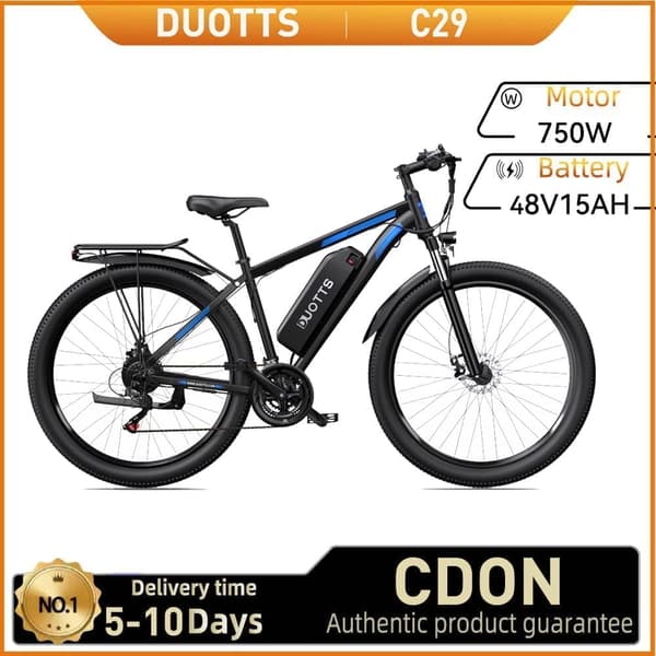 DUOTTS C29 City Ebike 750W Moottorilla Varustettu Aikuisten Sähköpyörä 48V15Ah Akulla Varustettu Sähköpyörä 29 Tuuman Renkaalla