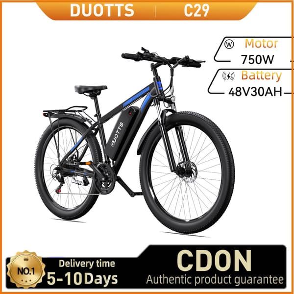 DUOTTS C29 City Ebike 750W Moottorilla Varustettu Aikuisten Sähköpyörä 48V30Ah Akkusähköpyörä 29 Tuuman Renkaalla