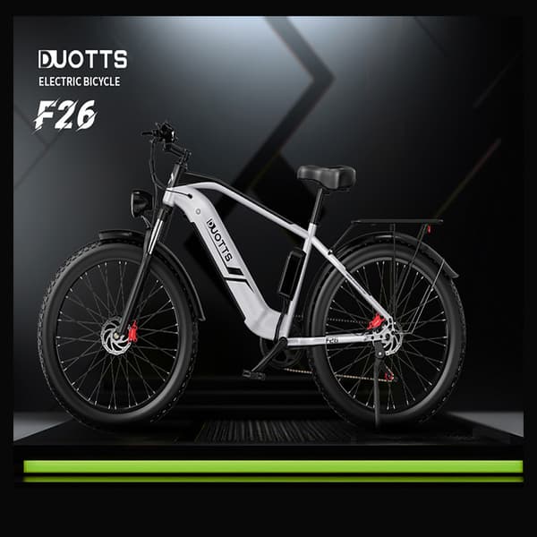 DUOTTS F26 Sähköpyörä Aikuisille 750W*2 Moottori 48V20Ah Akku Sähköpyörä 26 Tuuman Paksurenkainen Sähköpyörä Kaupunkityömatkapyörä