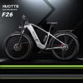 Pikkukuva 6 / 11: DUOTTS F26 City Commuter E-Bike 750W*2 Moottorilla Varustettu Aikuisten Sähköpyörä 48V20AH Akkusähköpyörä 26 Tuuman Paksurenkainen Sähköpyör