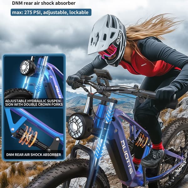 DUOTTS E26 Elcykel 750W Motor Elcykel 48V20AH Batteri El-Mountainbike 26 Tum Fat Tire Vuxen Elcykel