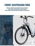Miniatyrbild 8 av 11: Onesport OT05 Pro Elcykel 250W, räckvidd 140 km,Shimano 7-växlad,Momentsensorer,LCD-skärm med Bluetooth
