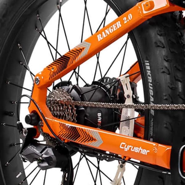 Cyrusher Ranger 2.0 Sähköpyörä Aikuisille, 250 W Moottori, Maastopyörä, 52 V20 Ah Akku, Sähköpyörä, 26 Tuuman Paksut Renkaat, Miesten Sähkömaastopyörä