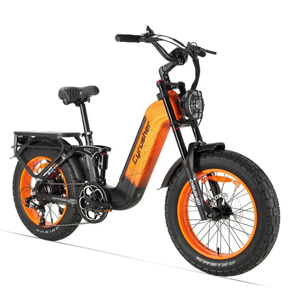 Cyrusher Kommoda 3.0 Elcykel För Vuxna 250W Motor Terrängcykel 48V20Ah Batteri Elcykel 20 Tums Feta Däck Elcykel