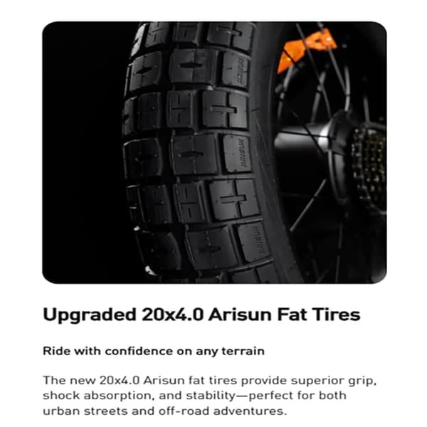 Cyrusher Kommoda 3.0 Aikuisten Sähköpyörä 250W E-Mountain Ebike 48V20Ah Akku E-Bike 20 Tuuman Paksurenkainen Miesten Sähköpyörä