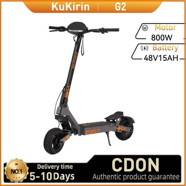 KuKirin G2 Aikuisille Tarkoitettu Sähköpotkulauta 800W Taittuva Sähköpotkulauta, 10 Tuuman Rengas, Maastokelpoinen Sähköpotkulauta 48V15 Ah Akulla
