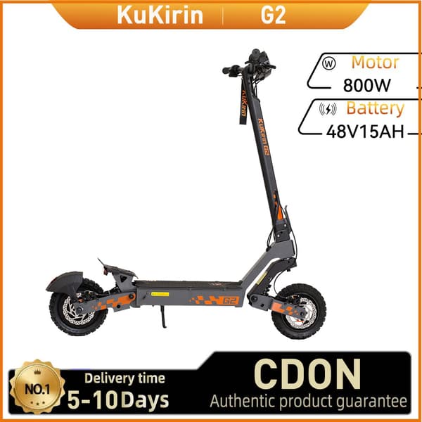 KuKirin G2 Maastoskootteri 800W Moottori 10 Tuuman Rengas Aikuisille Tarkoitettu Sähköpotkulauta 48V15Ah Akku Taitettava Sähköpotkulauta