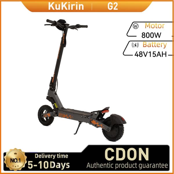 KuKirin G2 Aikuisille Tarkoitettu Sähköpotkulauta 800W Sähköpotkulauta 10 Tuuman Renkailla Varustettu Maastopotkulauta 48V15 Ah:n Akulla