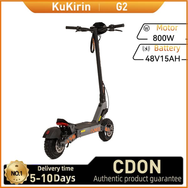 KuKirin G2 Aikuisille Tarkoitettu Sähköpotkulauta 800 W:n Taittuva Sähköpotkulauta, 10 Tuuman Rengas, Maastoon Sopiva, Huippunopeus 45 km/h