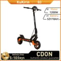 Pikkukuva 1 / 11: KuKirin G3 Aikuisille Tarkoitettu Sähköpotkulauta 1200 W:n Maastoajoon Tarkoitettu Sähköpotkulauta 52 V:n ja 18 Ah:n Akulla, 10 Tuuman Renkailla