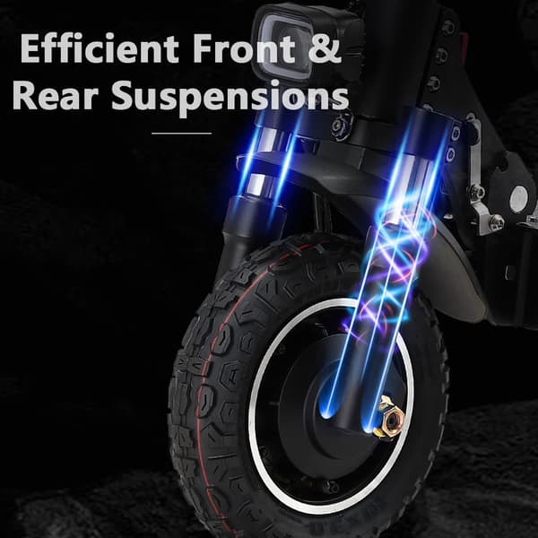 HALO KNIGHT T104 Elscooter För Vuxna 1000W*2 Motor 52V21Ah Batteri Elscooter 10-Tums Terrängdäck All-terrain Elscooter