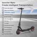 Pikkukuva 11 / 11: IScooter I9Pro Aikuisten Sähköskoopteri 350W Moottori 8,5 Tuuman Renkaat City Commuter E-Scooter 36V7,5 AH akku All-Terrain Escooter