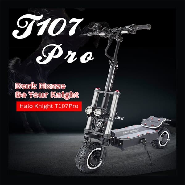 HALO KNIGHT T107Pro Sähköpotkulauta Aikuisille 3000 W Moottori 60 V 38,4 Ah Akku Maastoon Sähköpotkulauta 11 Tuuman Renkailla