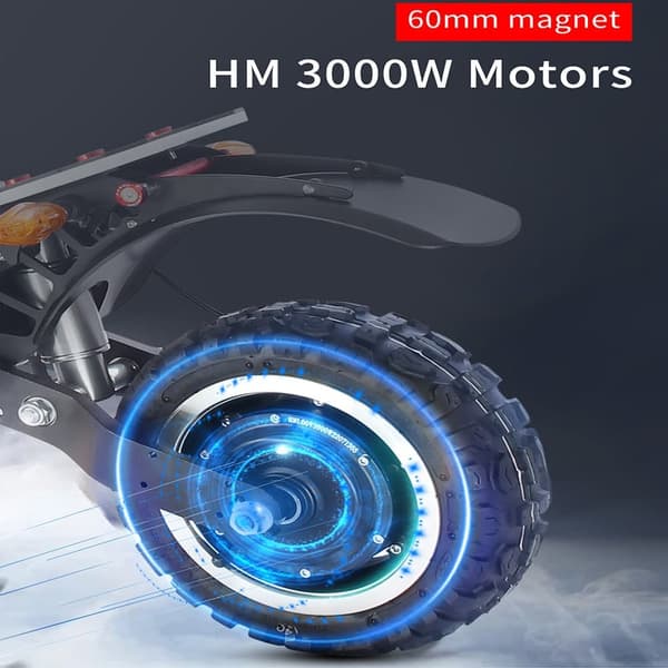 HALO KNIGHT T107Pro Sähköpotkulauta Aikuisille 3000 W Moottori 60 V 38,4 Ah Akku Maastoon Sähköpotkulauta 11 Tuuman Renkailla