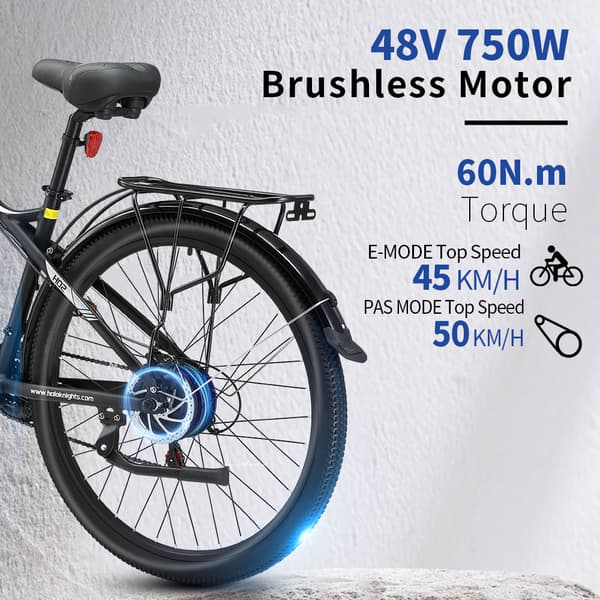 HALO KNIGHT H02 Elcykel för vuxna 750W motor Terrängcykel 48V16Ah batteri Herr Elcykel 29 tums däck Elcykel