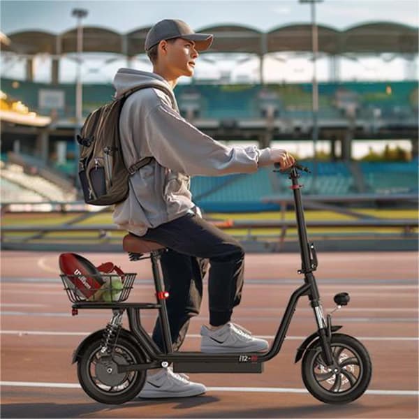 iScooter i12 City Commuter Sähköpotkulauta Aikuisille 500 W:n Sähköpotkulauta, 36 V, 7,5 Ah:n Akku, Taitettava Sähköpotkulauta, 12 Tuuman Rengas