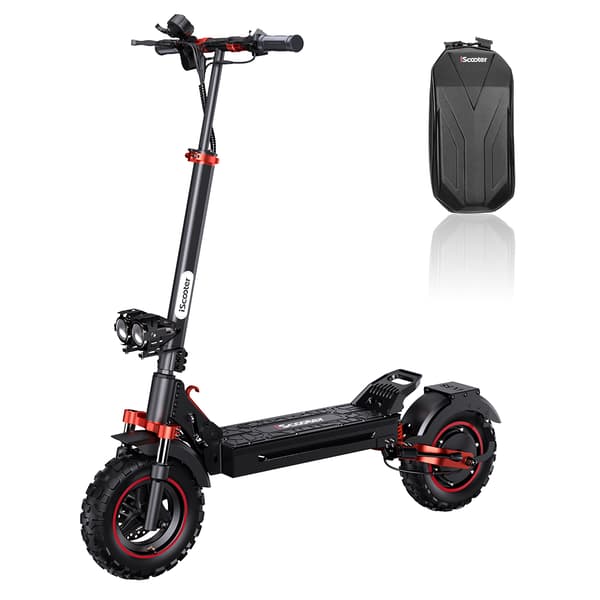 iScooter iX5S Aikuisille Tarkoitettu Sähköpotkulauta 1000 W:n Taittuva Sähköpotkulauta 48 V:n ja 15 Ah:n Akulla, 11 Tuuman Maastorenkaalla