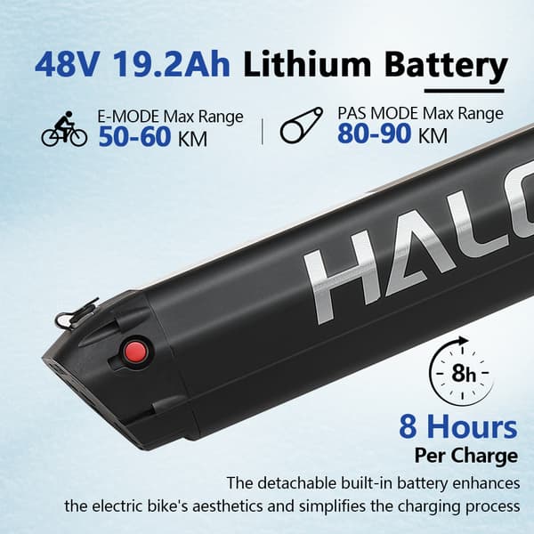 HALO KNIGHT H03 Elcykel För Vuxna 1000W Motor Terrängcykel 48V 19.2Ah Batteri Herr Elcykel 27.5 Tum Elcykel Med Feta Däck