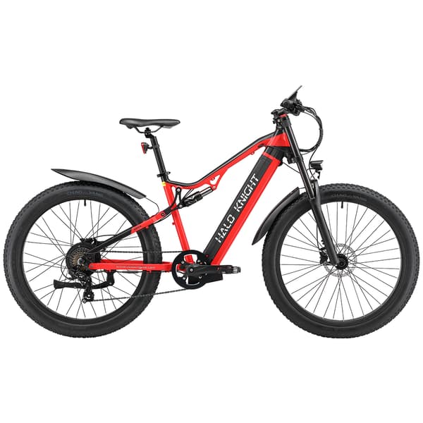 HALO KNIGHT H03 Elcykel För Vuxna 1000W Motor Terrängcykel 48V 19.2Ah Batteri Herr Elcykel 27.5 Tum Elcykel Med Feta Däck
