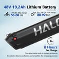 Miniatyrbild 7 av 11: HALO KNIGHT H03 Elcykel För Vuxna 1000W Motor Elcykel 48V 19.2Ah Batteri Elcykel För Män 27.5 Tum Med Feta Däck Elcykel För Terrängbruk