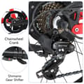 Miniatyrbild 10 av 11: HALO KNIGHT H03 Elcykel För Vuxna 1000W Motor Elcykel 48V 19.2Ah Batteri Elcykel För Män 27.5 Tum Med Feta Däck Elcykel För Terrängbruk