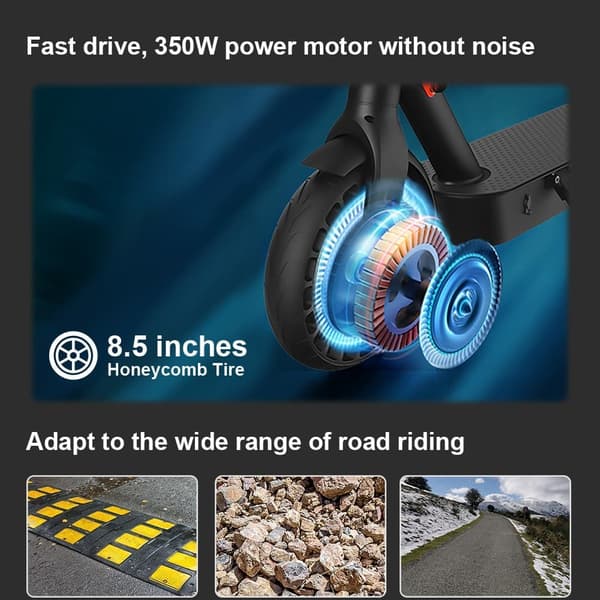 iScooter I9Pro All-Terrain Escooter 350W Moottori 8,5 tuuman Renkaat City Commuter E-Scooter 36V7,5 AH Akku Aikuisten Sähköskoopteri