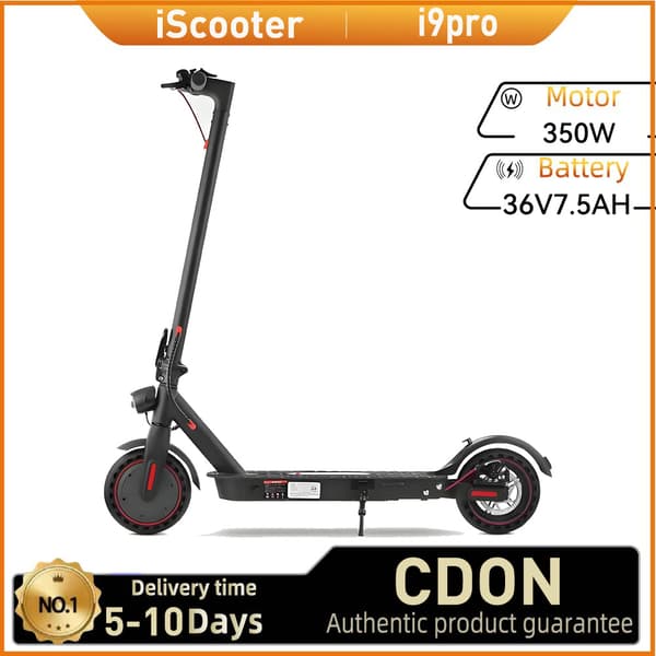 iScooter I9Pro All-Terrain Escooter 350W Moottori 8,5 tuuman Renkaat City Commuter E-Scooter 36V7,5 AH Akku Aikuisten Sähköskoopteri