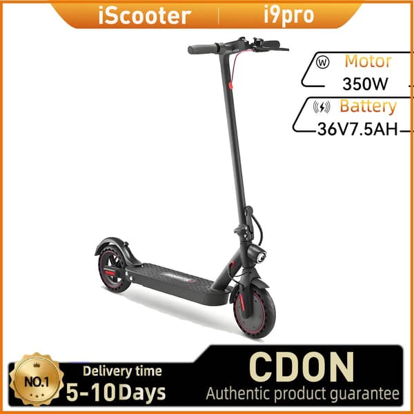 IScooter I9Pro All-Terrain Escooter 350W Moottori 8,5 tuuman Renkaat City Commuter E-Scooter 36V7,5 AH Akku Aikuisten Sähköskoopteri