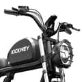 Miniatyrbild 4 av 11: KICKWEY K7 Elcykel För Vuxna 500W Motor Elcykel 48V18.2Ah Batteri Elcykel 20 Tum Feta Däck Herr Elmountainbike