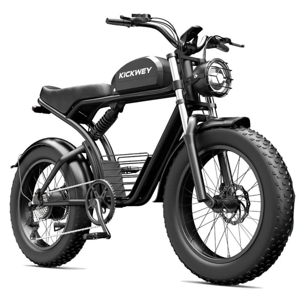 ：KICKWEY K7 Miesten Sähkömaastopyörä 500 W:n Moottorilla, Sähköpyörä 48 V:lla, 18,2 Ah:n Akulla, 20 Tuuman Paksurenkaisella Sähköpyörällä Aikuisille