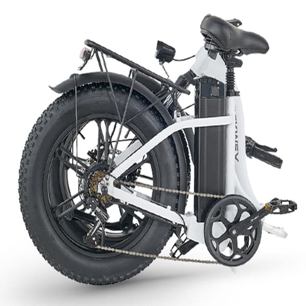 KICKWEY L20 Aikuisten Sähköpyörä 1000 W:n Sähköpyörä 48 V:n ja 20 Ah:n Akulla, Kaupunkisähköpyörä, 20 Tuuman Paksurenkainen Sähköpyörä