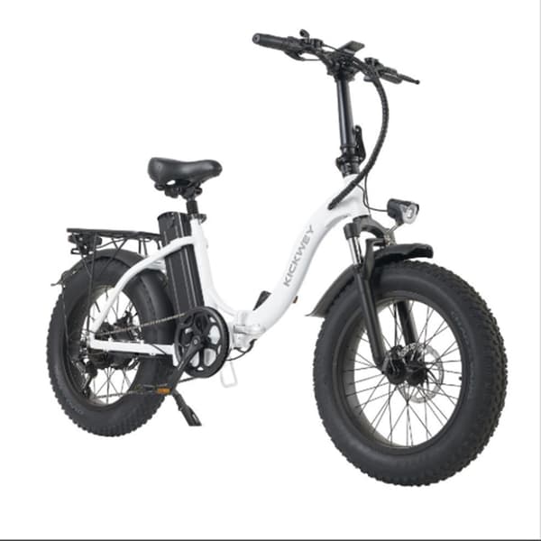 KICKWEY L20 Aikuisten Sähköpyörä 1000 W:n Sähköpyörä 48 V:n ja 20 Ah:n Akulla, Kaupunkisähköpyörä, 20 Tuuman Paksurenkainen Sähköpyörä