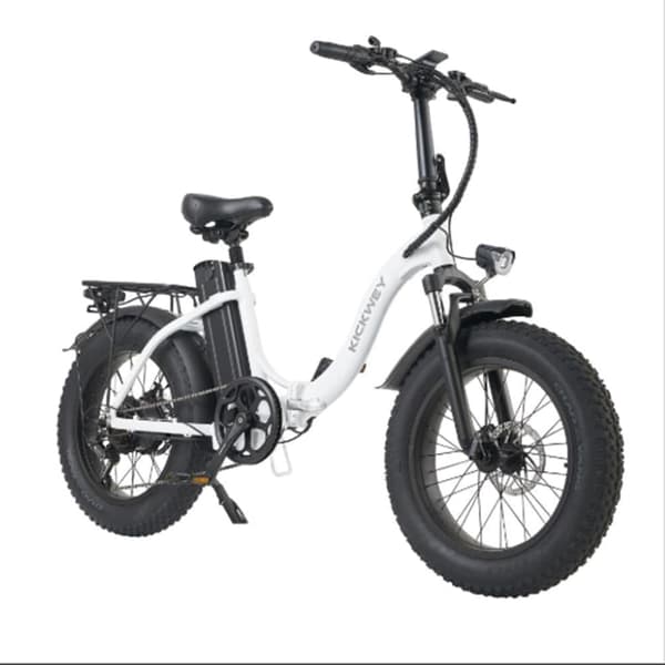 KICKWEY L20 Aikuisten Sähköpyörä 1000W:n Sähköpyörä 48 V:n ja 20Ah:n Akulla, Kaupunki- ja Lähiliikennesähköpyörä, 20 Tuuman Paksurenkainen Sähköpyörä