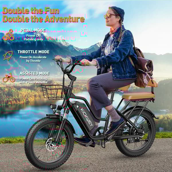 KICKWEY LD20 Elcykel För Vuxna 750W Motor Elcykel 48V20Ah Batteri Stads-Elcykel 20-Tums Terrängdäck Elcykel