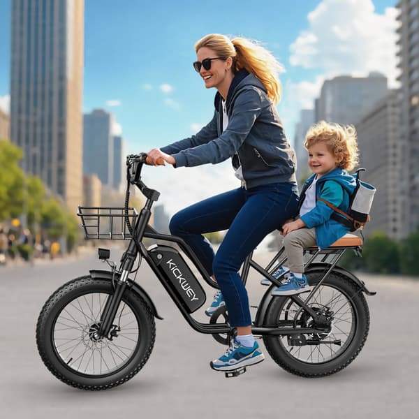 KICKWEY LD20 Elcykel För Vuxna 750W Motor Elcykel 48V20Ah Batteri Stads-Elcykel 20-Tums Terrängdäck Elcykel