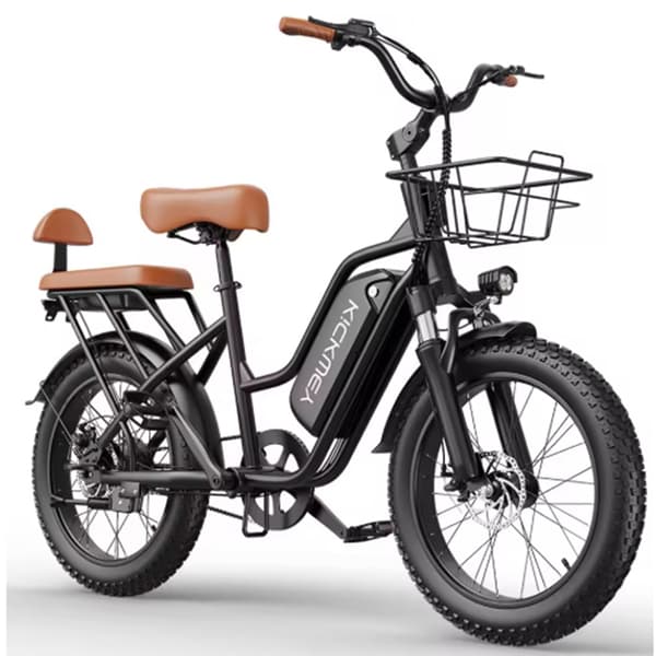 KICKWEY LD20 Sähköpyörä Aikuisille 750 W:n Sähköpyörä 48 V:n ja 20 Ah:n Akulla, 20 Tuuman Paksurenkaisella Kaupunki- ja Lähiliikenteen Sähköpyörällä